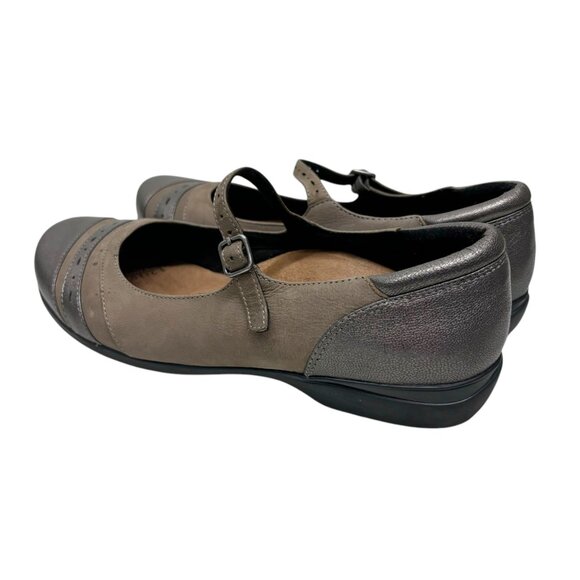 Abeo 24/7 Womens Slip Resistant Mary Jane Shoes Size 9 Leather & Synthetic Gray - Picture 6 of 8